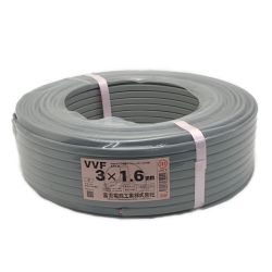 ☆☆ 富士電線工業 《 VVFケーブル 平形 》100m巻 / 灰色 / VVF3×1.6 Sランク