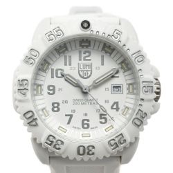 ☆☆ LUMINOX ルミノックス ネイビーシールズ スノーパトロール 3057.WO クォーツ ラバー メンズ 腕時計 箱・取説有 Aランク