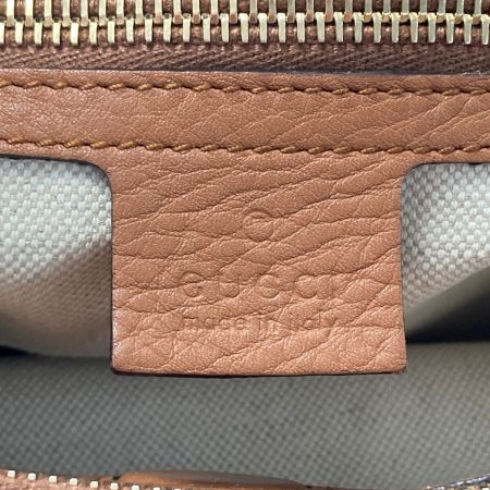  GUCCI グッチ バンブー ショッパー ミディアム 323660 ブラウン 2WAY ショルダーバッグ ハンドバッグ 布袋有