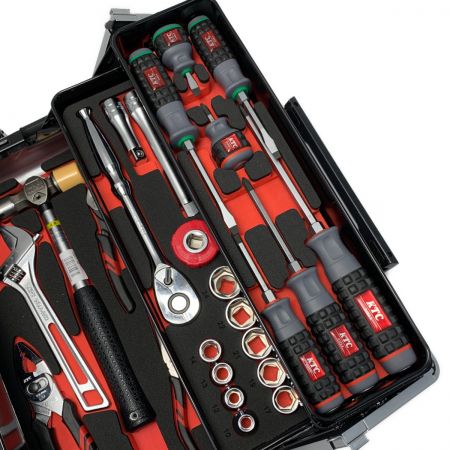  KTC ケーティーシー 《 ツールセット 両開きスタンダードセット 》シルバー / SK45223