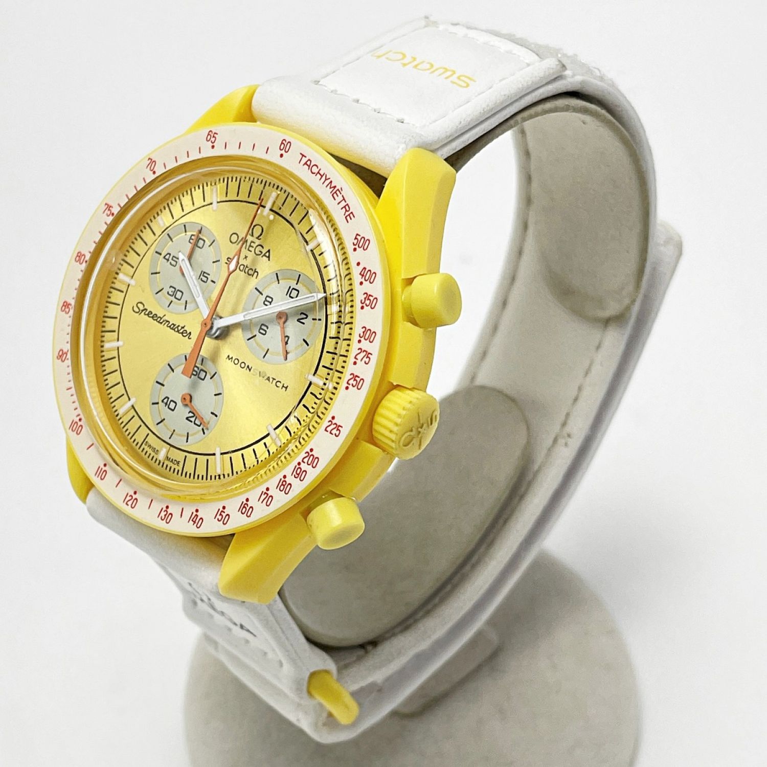 中古】 OMEGA×SWATCH MISSION TO THE SUN S033J100 イエロー×ホワイト