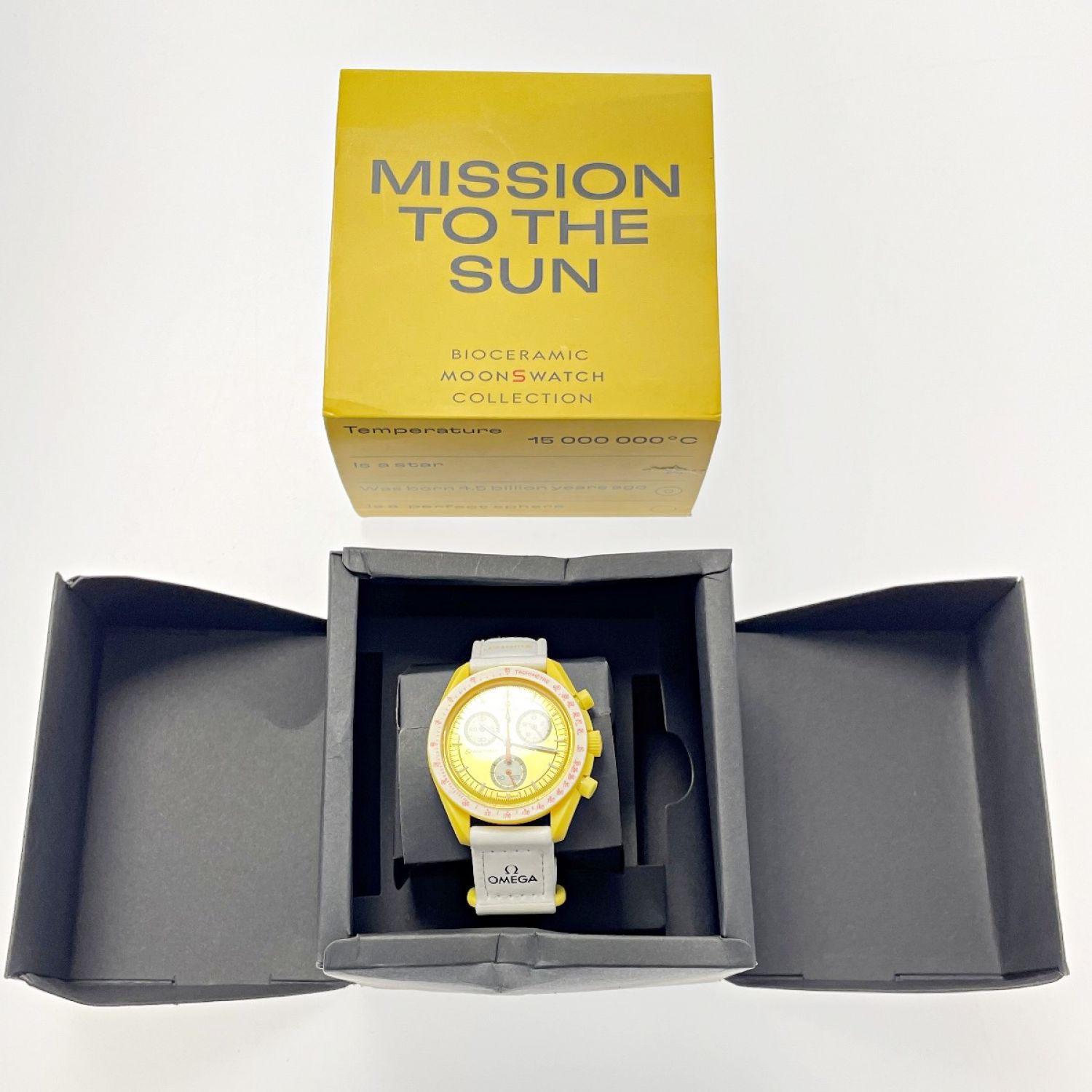 中古】 OMEGA×SWATCH MISSION TO THE SUN S033J100 イエロー×ホワイト