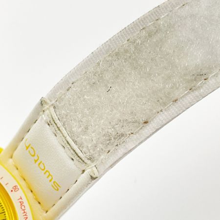  OMEGA×SWATCH MISSION TO THE SUN S033J100 イエロー×ホワイト バイオセラミックムーンウォッチ クォーツ 腕時計 箱有