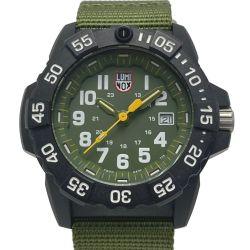 ☆☆ LUMINOX ルミノックス ネイビーシールズ 3500シリーズ 3517.L グリーン クォーツ メンズ 腕時計 NAVY SEAL Bランク