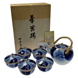 ☆☆ KORANSHA Co. Ltd. 香蘭社 急須 茶器５客セット 愁海棠 木箱入 Aランク
