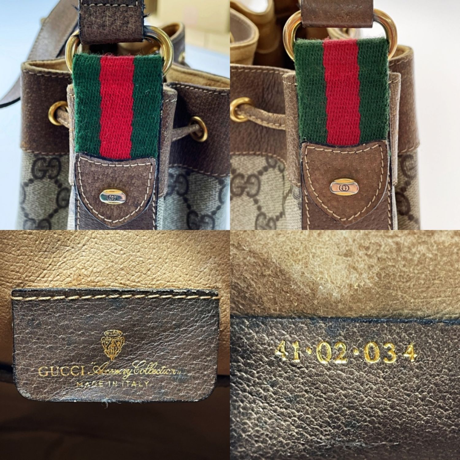 中古】 GUCCI グッチ シェリー ショルダーバッグ 41・02・034 ブラウン