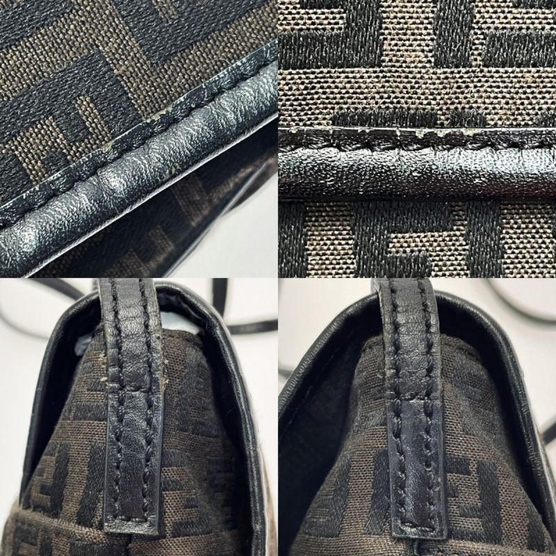 中古】 FENDI フェンディ ズッキーノ 8BT052 ブラウン ショルダー ...