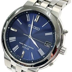 ☆☆ SEIKO セイコー スピリット 7B52-0AH0 ブルー 電波ソーラー アナログ メンズ 腕時計 Bランク