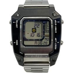 ☆☆ SEIKO セイコー WIRED×METAL GEAR SOLID V AGAM601ﾃﾞｼﾞﾎﾞｰｸﾞ デジボーグ クォーツ メンズ 腕時計 箱有 Bランク