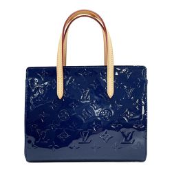 ☆☆ LOUIS VUITTON ルイヴィトン ヴェルニ カタリーナBB ハンドバッグ M90016 ネイビー レディース ゴールド金具 Bランク