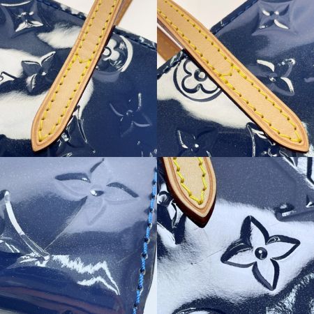  LOUIS VUITTON ルイヴィトン ヴェルニ カタリーナBB ハンドバッグ M90016 ネイビー レディース ゴールド金具