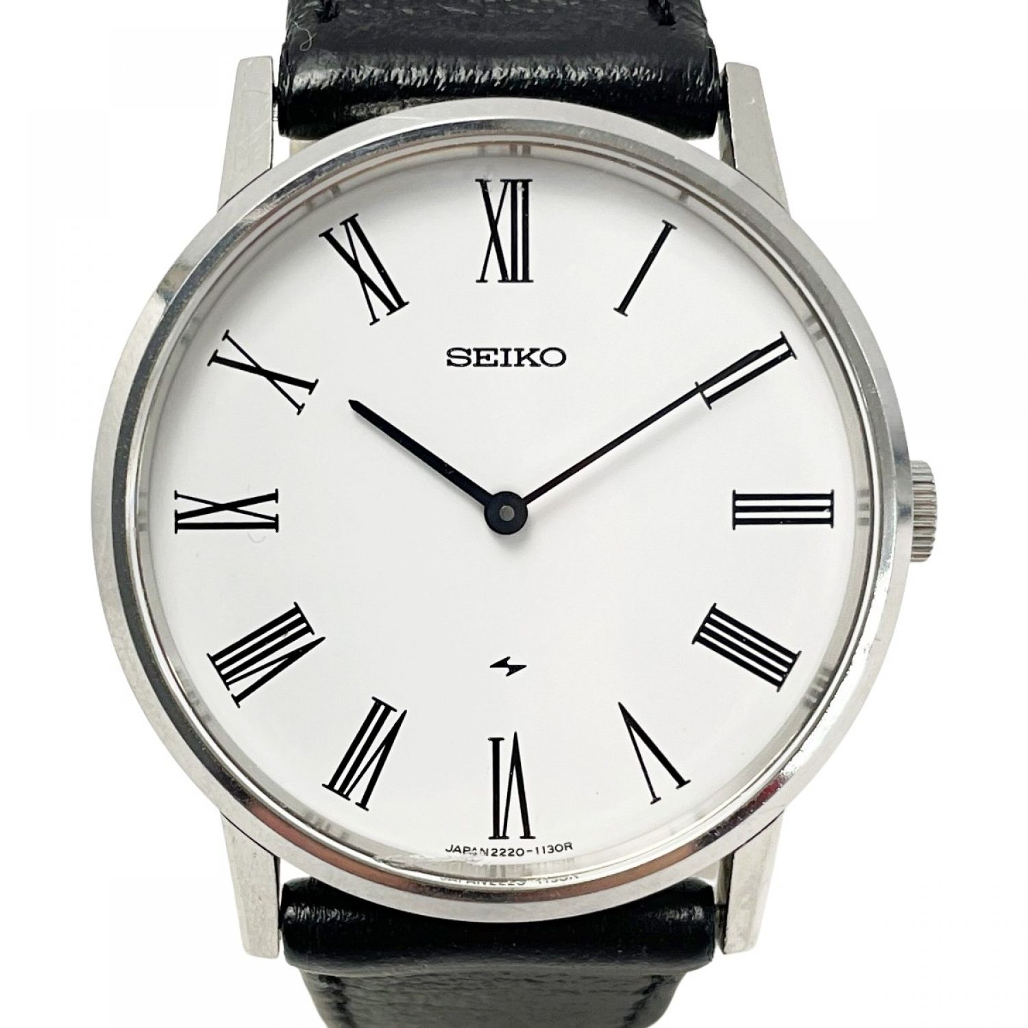 中古】 SEIKO セイコー シャリオ 手巻き 2220-0430 シルバー ホワイト