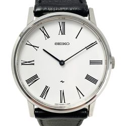☆☆ SEIKO セイコー シャリオ 手巻き 2220-0430 シルバー ホワイト文字盤 アナログ メンズ 腕時計 Cランク