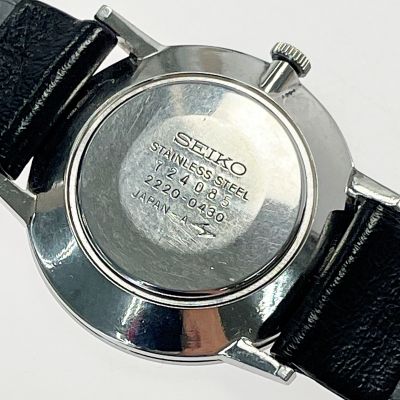 中古】 SEIKO セイコー シャリオ 手巻き 2220-0430 シルバー ホワイト