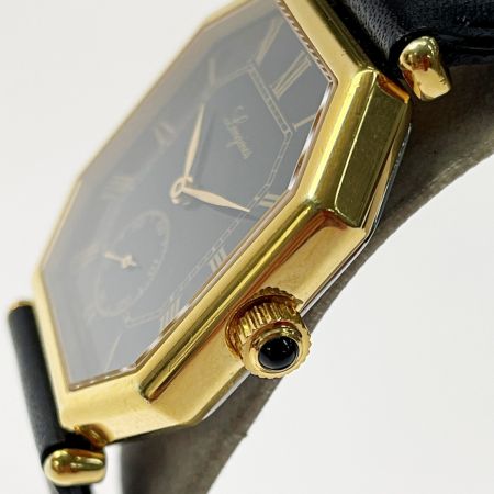  LONGINES ロンジン オクタゴン 150周年記念モデル 手巻き 3209 ブラック×ゴールド メンズ 腕時計