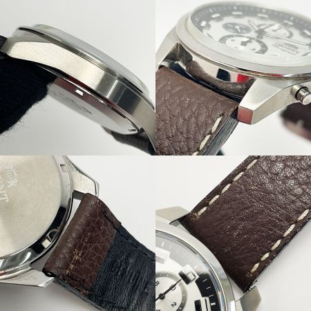 ORIENT オリエント クォーツ TTOU-CO-B CA ホワイト×シルバー クロノグラフ ステンレススチール メンズ 腕時計