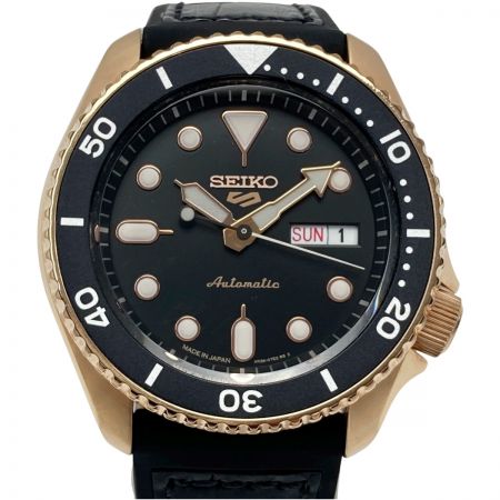  SEIKO セイコー 5スポーツ SRPD 76K1 ブラック 自動巻き メンズ 腕時計 箱・取説有 5SPORTS