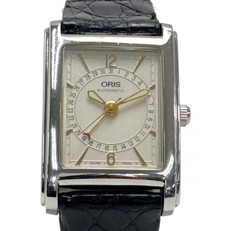  ORIS オリス レクタンギュラー ポインターデイト B7460 自動巻き メンズ 腕時計