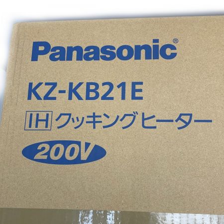  Panasonic パナソニック 《 据置IHクッキングヒーター 》2019年製 / 200V / KZ-KB21E