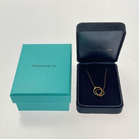  Tiffany & Co. ティファニー アトラス X クローズド インターロッキング ネックレス K18YG 箱有