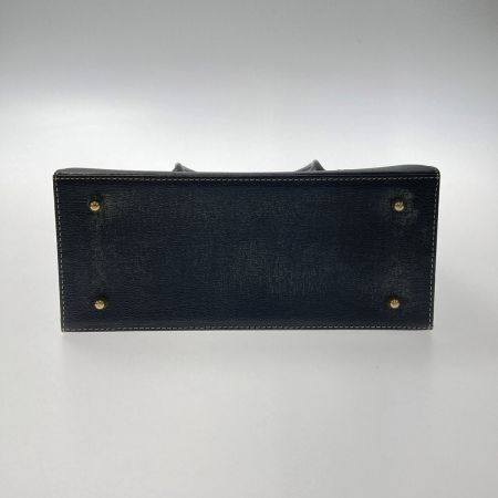  BURBERRY バーバリー ハンドバッグ ブラック レザー ノバチェック ゴールド金具