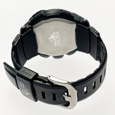  CASIO カシオ PRO TREK 電波ソーラー デジアナウォッチ PRW-5100-1JF ブラック 樹脂 メンズ 腕時計