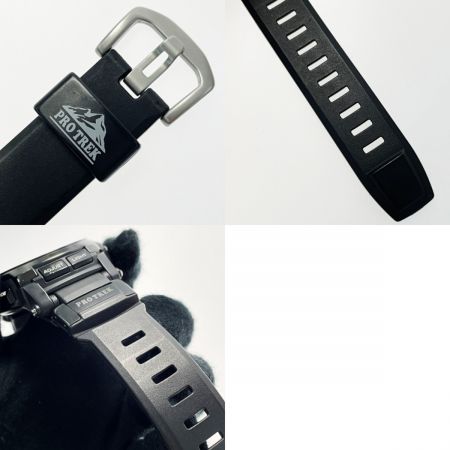  CASIO カシオ PRO TREK 電波ソーラー デジアナウォッチ PRW-5100-1JF ブラック 樹脂 メンズ 腕時計