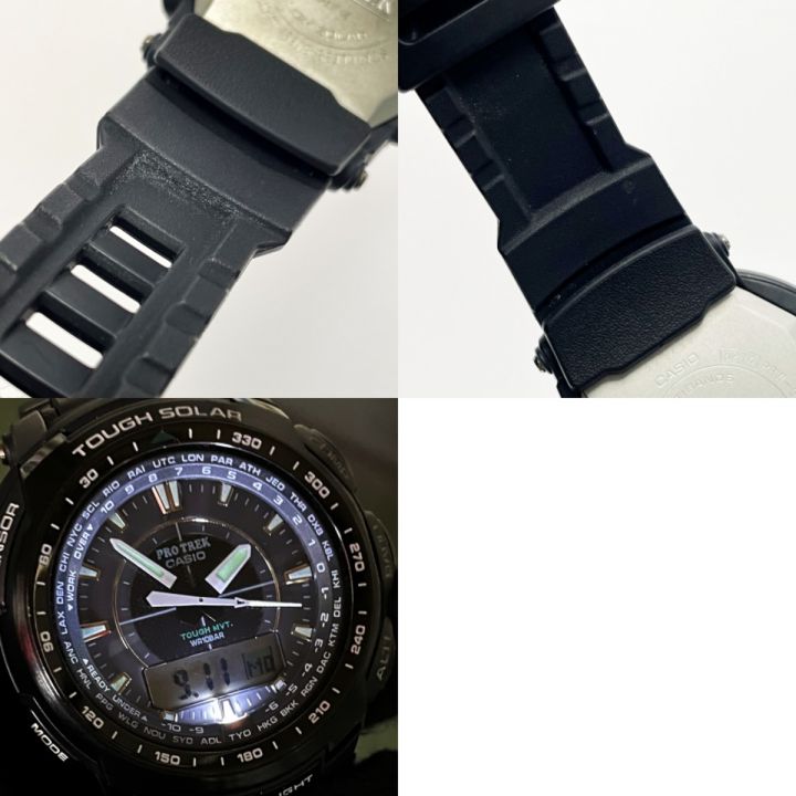 中古】 CASIO カシオ PRO TREK 電波ソーラー デジアナウォッチ PRW-5100-1JF ブラック 樹脂 メンズ 腕時計｜総合リサイクルショップ  なんでもリサイクルビッグバン オンラインストア