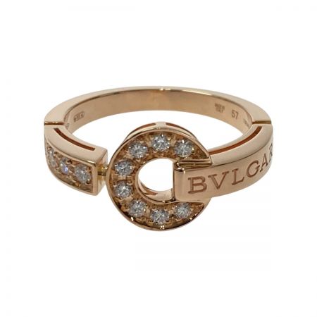  BVLGARI ブルガリ ブルガリブルガリ 12Pダイヤ リング AN855854 K18PG #57 パヴェダイヤ 指輪