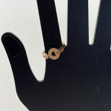  BVLGARI ブルガリ ブルガリブルガリ 12Pダイヤ リング AN855854 K18PG #57 パヴェダイヤ 指輪