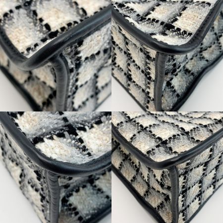  CHANEL シャネル トートバッグ ツイード 2022秋冬モデル ブラック×ホワイト レディース