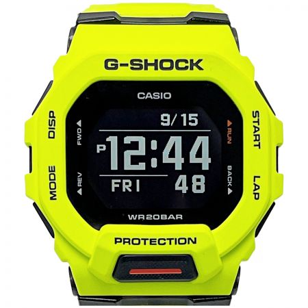 CASIO カシオ G-SHOCK G-SQUAD GBD-200-9JF ライムグリーン クォーツ スマホ連携 メンズ 腕時計 Aランク