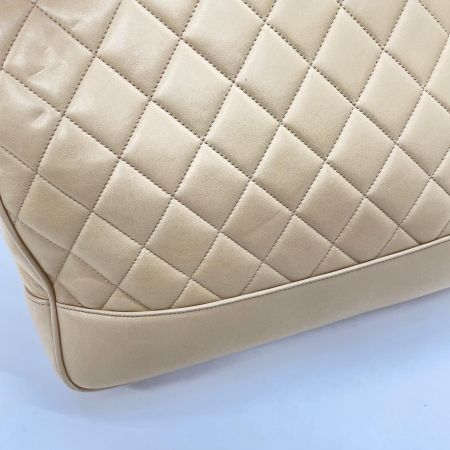  CHANEL シャネル マトラッセ ラムスキン チェーンショルダーバッグ ココボール ベージュ