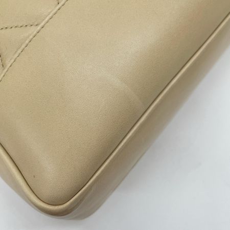  CHANEL シャネル マトラッセ ラムスキン チェーンショルダーバッグ ココボール ベージュ
