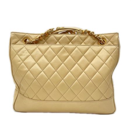  CHANEL シャネル マトラッセ ラムスキン チェーンショルダーバッグ ココボール ベージュ
