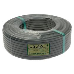 ☆☆  弥栄電線株式会社《 VVFケーブル 平形 》100m巻 / 灰色 / VVF3×2.0 / 11270256 3ｘ2.0 Nランク