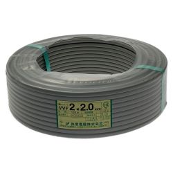 ☆☆  弥栄電線株式会社《 VVFケーブル 》100m巻 / 灰色 / VVF2×2.0 / 60300028 2ｘ2.0 Nランク