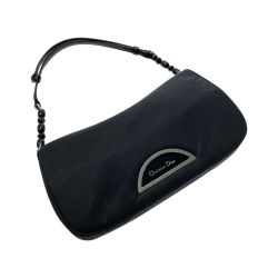 ☆☆ Christian Dior クリスチャンディオール マリスパール ハンドバッグ ブラック ナイロン×レザー ワンショルダーバッグ Bランク