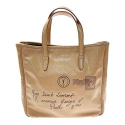 ☆☆ Yves Saint Laurent イブサンローラン rive gauche Yメール トートバッグ 197699 ベージュ レディース 布袋有 Bランク