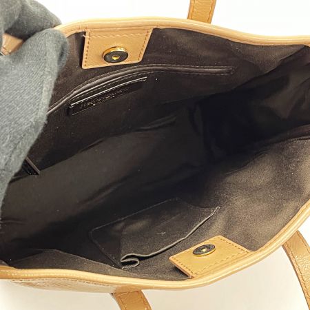  Yves Saint Laurent イブサンローラン rive gauche Yメール トートバッグ 197699 ベージュ レディース 布袋有