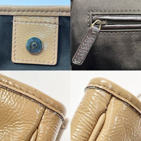  Yves Saint Laurent イブサンローラン rive gauche Yメール トートバッグ 197699 ベージュ レディース 布袋有