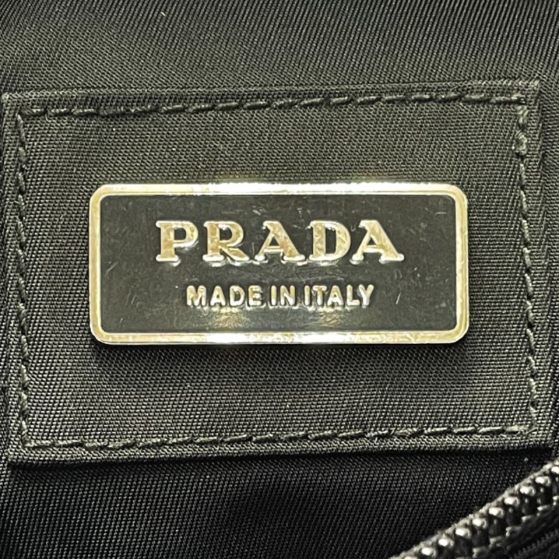 中古】 PRADA プラダ テスート ブラック ウエストバッグ ボディバッグ