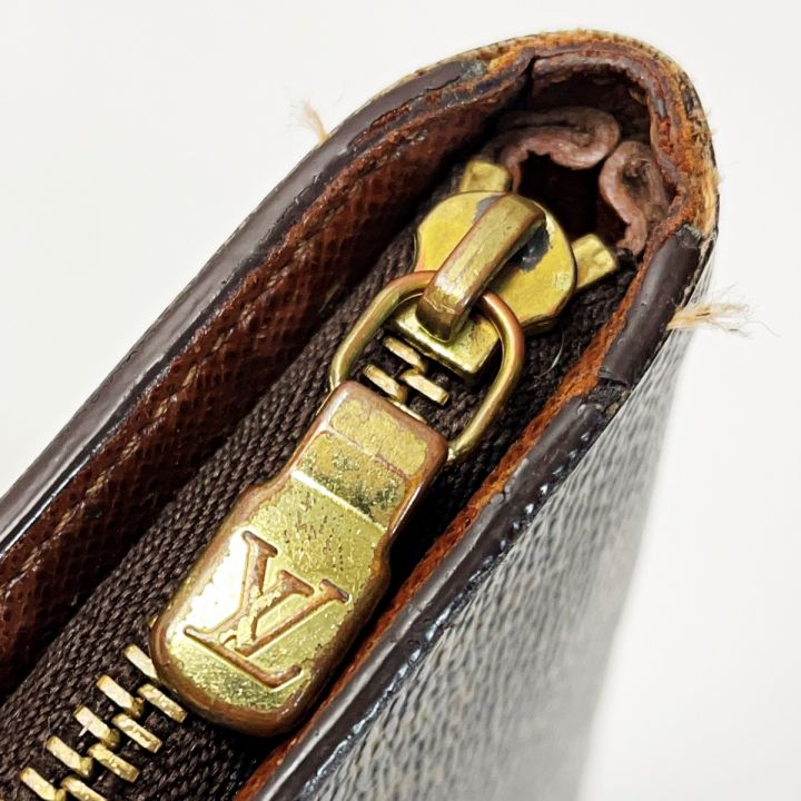 LOUIS VUITTON ルイヴィトン モノグラム ポルト モネ・ジップ M61727 ブラウン 長財布 レディース  ゴールド金具｜中古｜なんでもリサイクルビッグバン