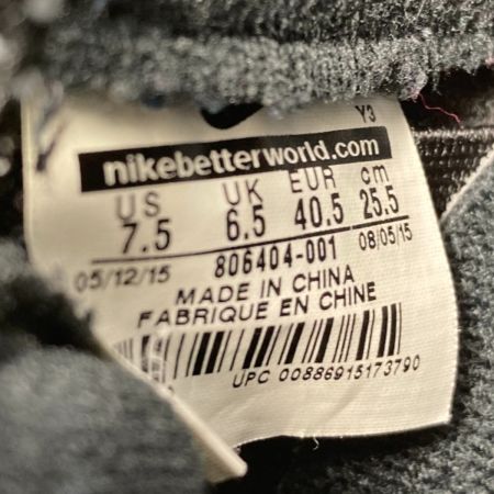  NIKE ナイキ スニーカー SIZE 25.5cm メンズ 806404-001 ブラック