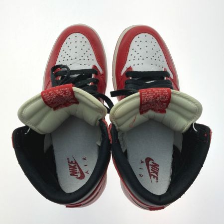  NIKE ナイキ AIR JORDAN 1 エアジョーダン 1 スニーカー 130207 ホワイト×レッド SIZE 26cm メンズ