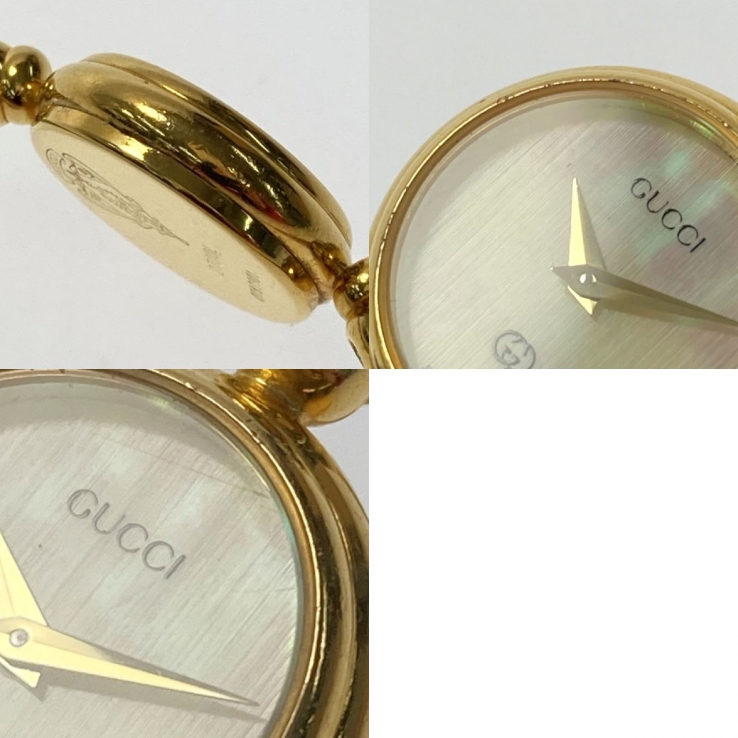 中古】 GUCCI グッチ バングルウォッチ 2700L シェル文字盤 クォーツ