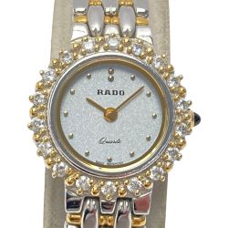 ☆☆ RADO ラドー ラインストーンベゼル コンビ GP 133.9702.2 クォーツ レディース 腕時計 Bランク