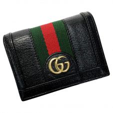 中古】 GUCCI グッチ GGマーモント パイソン 2つ折り財布 523155