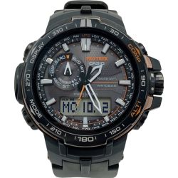 ☆☆ CASIO カシオ PRO TREK プロトレック トリプルセンサー PRW-6000Y-1JF 電波ソーラー メンズ 腕時計 Bランク