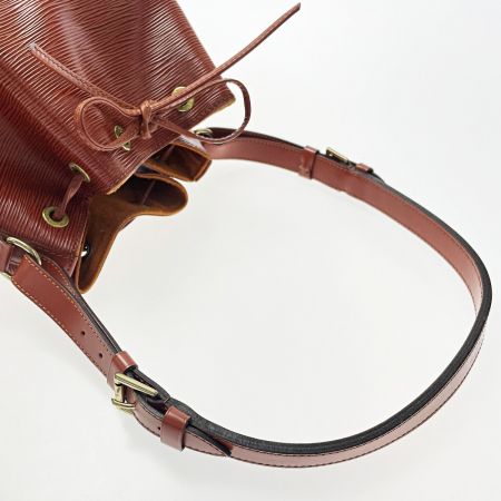  LOUIS VUITTON ルイヴィトン エピ プチノエ M44103 ケニアンブラウン ショルダーバッグ レディース ゴールド金具